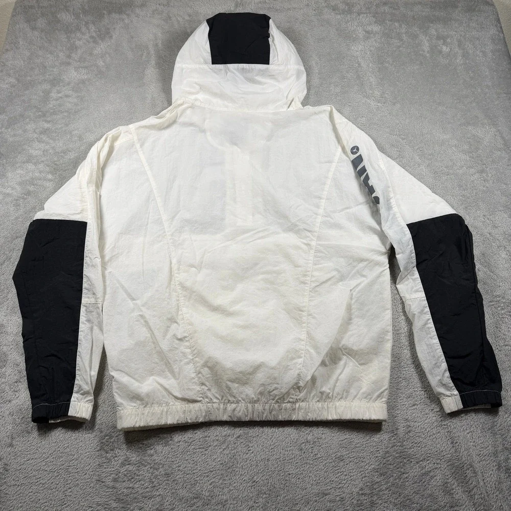 Nike Air Jordan Jumpman Classic Woven Jacket‎ Mens Small White Hooded CV1864-100